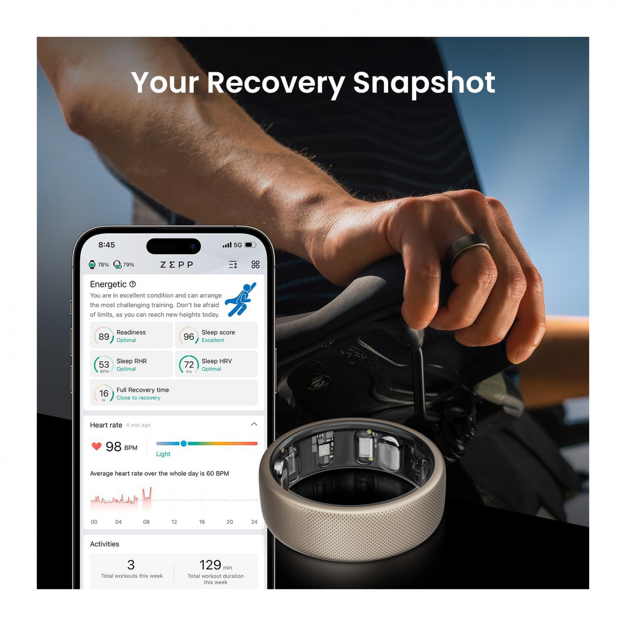 Розумне кільце Amazfit Helio Smart Ring